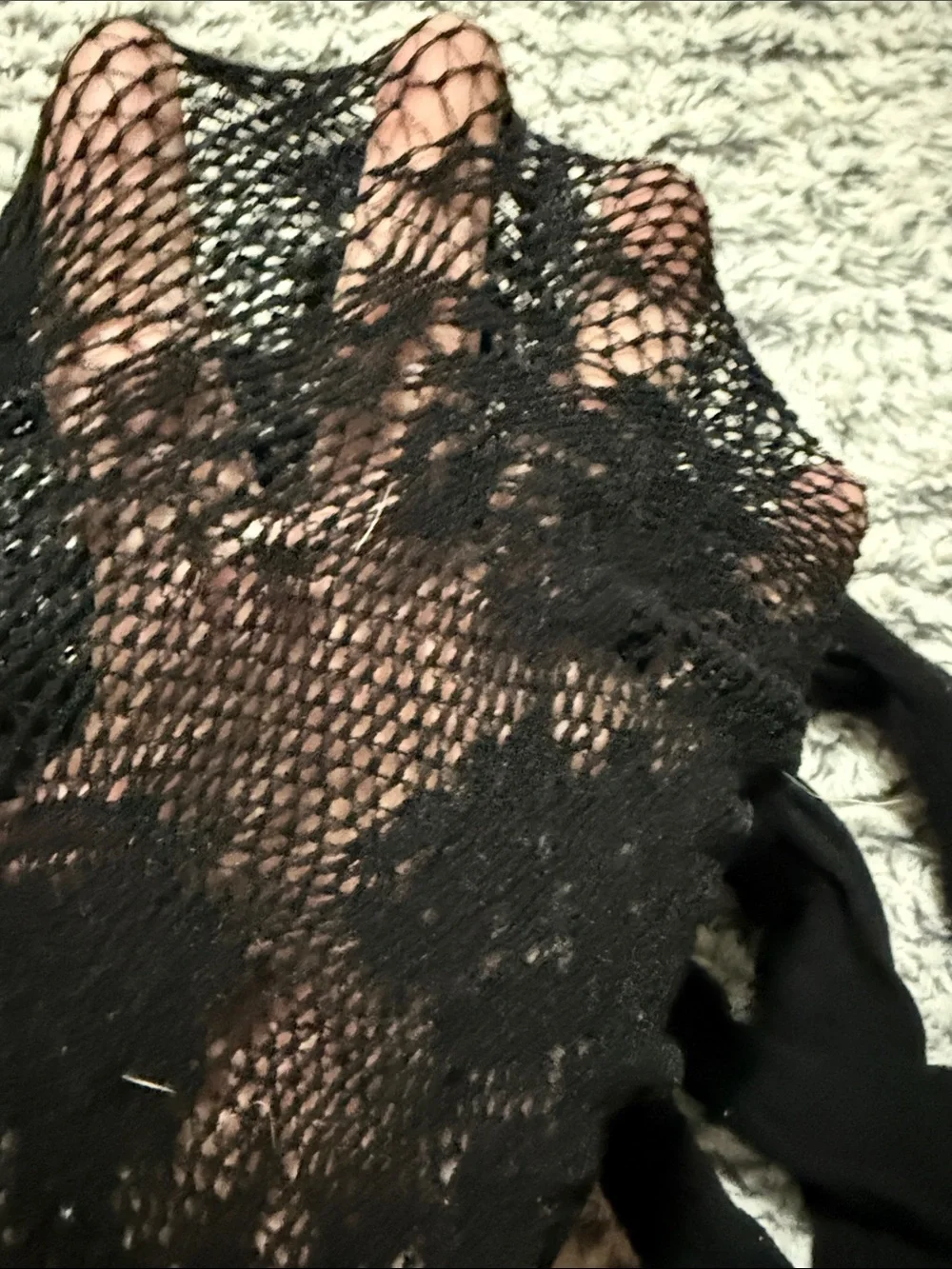 Black assorted pattern fishnet Versatile Women’s stockings Accessory 5